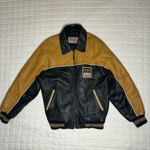 Vintage Perry Ellis 100% Genuine Leather Jacket - Send Best offer